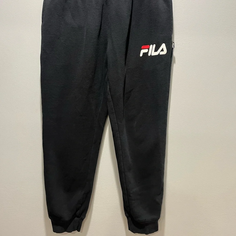 Men's Fila Black Joggers Sweatpants, Size S.‎ Good Condition